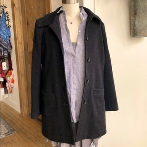 Cashmere Wool blend Car Coat. Fiber by John Carlisle.